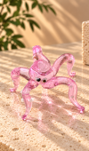 Pink Ocean El Yapımı Cam Ahtapot Pink Ocean El Yapımı Cam Ahtapot