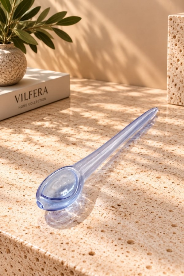 VILFERA Lale Cam Dekoratif 4lü Set Renkli Kaşıklar
