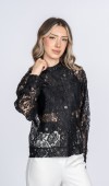Alessa Bohem Tül Dantel Uzun Kollu Ceket Bluz 8637 Alessa Bohem Tül Dantel Uzun Kollu Ceket Bluz 8637
