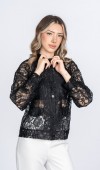 Alessa Bohem Tül Dantel Uzun Kollu Ceket Bluz 8637 Alessa Bohem Tül Dantel Uzun Kollu Ceket Bluz 8637