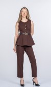 Alina Minimal Kemerli Yelek ve Pantolon Takım 1322