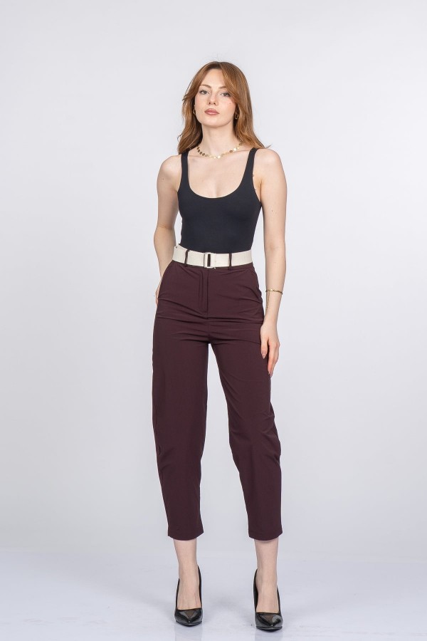 Alviera Paraşüt Kumaş Bilek Boy Pantolon