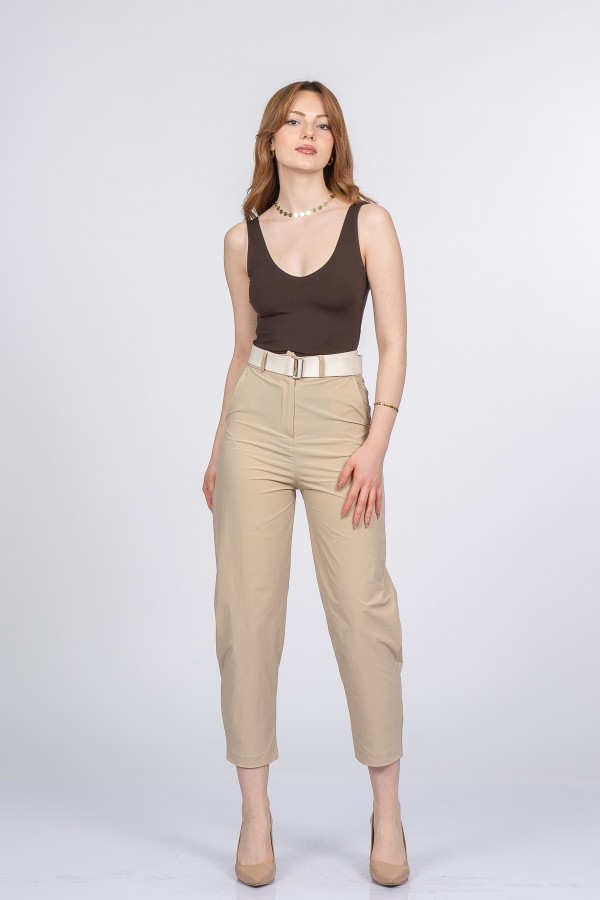 Alviera Paraşüt Kumaş Bilek Boy Pantolon Alviera Paraşüt Kumaş Bilek Boy Pantolon