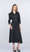 Alya Uzun Kollu Zarif Modal Kumaş Uzun Elbise 50395 Alya Uzun Kollu Zarif Modal Kumaş Uzun Elbise 50395
