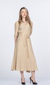 Alya Uzun Kollu Zarif Modal Kumaş Uzun Elbise 50395 Alya Uzun Kollu Zarif Modal Kumaş Uzun Elbise 50395