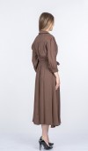 Alya Uzun Kollu Zarif Modal Kumaş Uzun Elbise 50395 Alya Uzun Kollu Zarif Modal Kumaş Uzun Elbise 50395