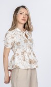 Amoura Soft Keten Bluz 70080