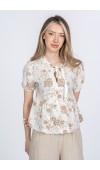 Amoura Soft Keten Bluz 70080