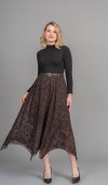 Asimetrik Zarafet Tül Etek 6845