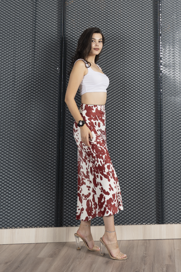 Aura Saten Maxi Skirt - Etek 6718 Aura Saten Maxi Skirt - Etek 6718