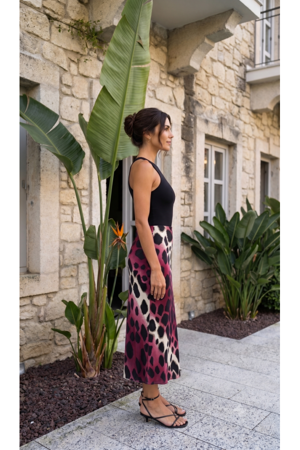 Aura Saten Maxi Skirt - Etek 6718 Aura Saten Maxi Skirt - Etek 6718