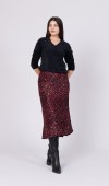 Aura Saten Maxi Skirt - Etek 6718