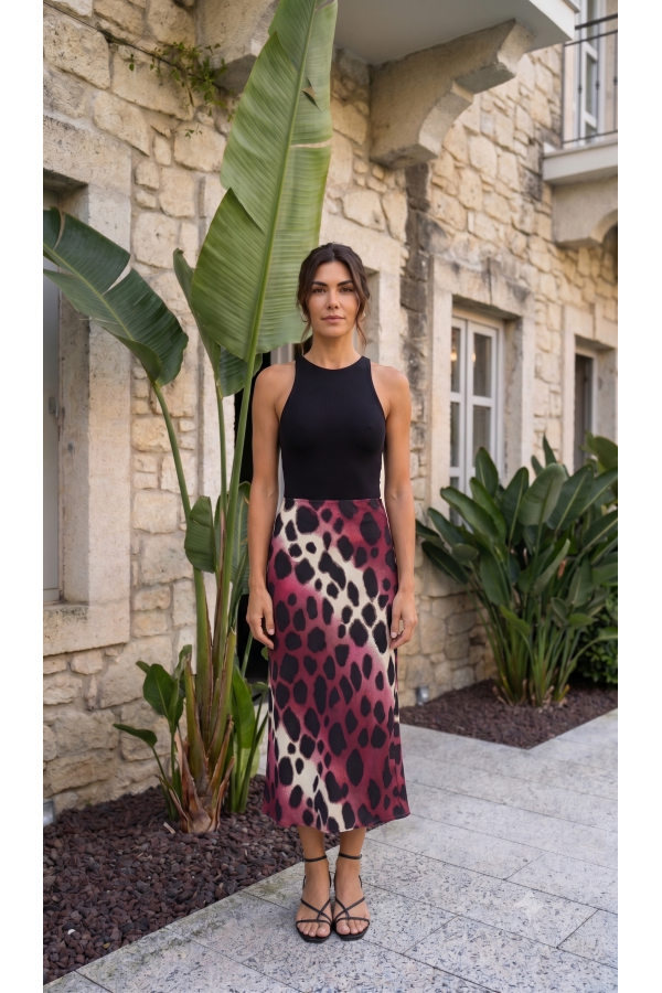 Aura Saten Maxi Skirt - Etek 6718 Aura Saten Maxi Skirt - Etek 6718