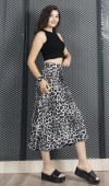 Aura Saten Maxi Skirt - Etek 6718