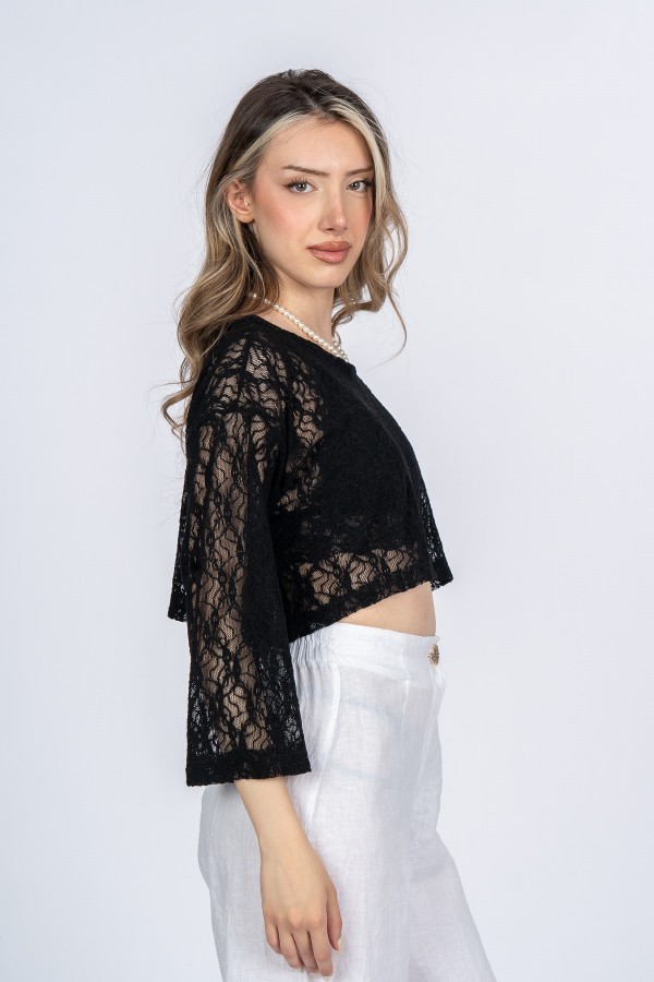 Aviana Modern Tül Bluz 70083