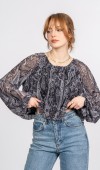 Beli Lastikli Yuvarlak Yaka Şifon Bluz 70060 Beli Lastikli Yuvarlak Yaka Şifon Bluz 70060