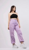 Beli ve Paçası Lastikli Boyamalı Pantolon 30115 34