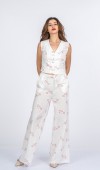Bella Elegant Çiçek Nakışlı Keten Takım 9146 Bella Elegant Çiçek Nakışlı Keten Takım 9146