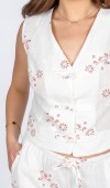 Bella Elegant Çiçek Nakışlı Keten Takım 9146 Bella Elegant Çiçek Nakışlı Keten Takım 9146
