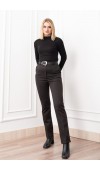 Boru Paça Kemerli Smart Pantolon 3989