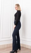 Boru Paça Kemerli Smart Pantolon 3989