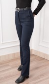Boru Paça Kemerli Smart Pantolon 3989