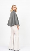 BowSleeve Cape – Fiyonk Detaylı Premium Kaşe Panço 2636