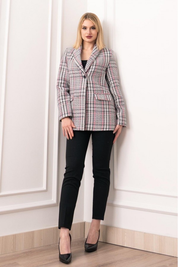 Buklet Elegance Tek Düğmeli Ceket – 8629