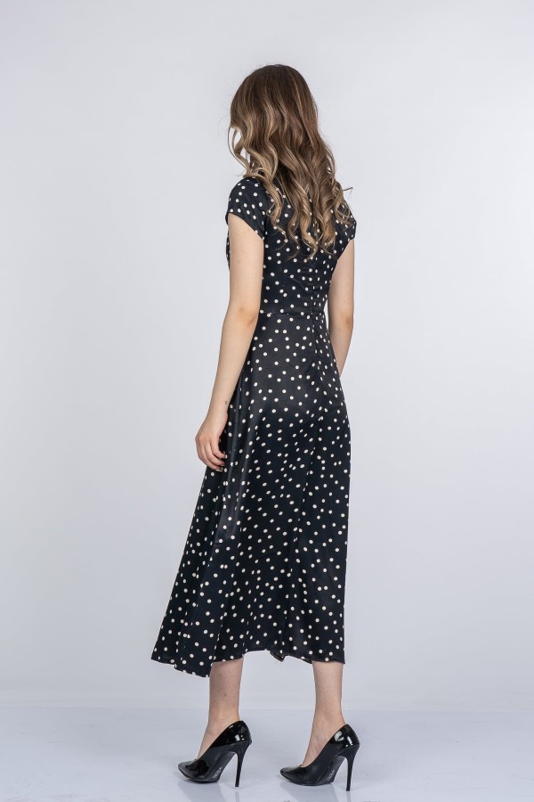 Carla Fiyonk Yaka Detaylı Maxi Boy Elbise 50402 Carla Fiyonk Yaka Detaylı Maxi Boy Elbise 50402