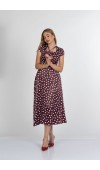 Carla Fiyonk Yaka Detaylı Maxi Boy Elbise 50402