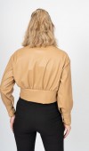 ChromeEdge Asymmetric Leather Blouse – 7759 ChromeEdge Asymmetric Leather Blouse – 7759