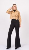 ChromeEdge Asymmetric Leather Blouse – 7759 ChromeEdge Asymmetric Leather Blouse – 7759