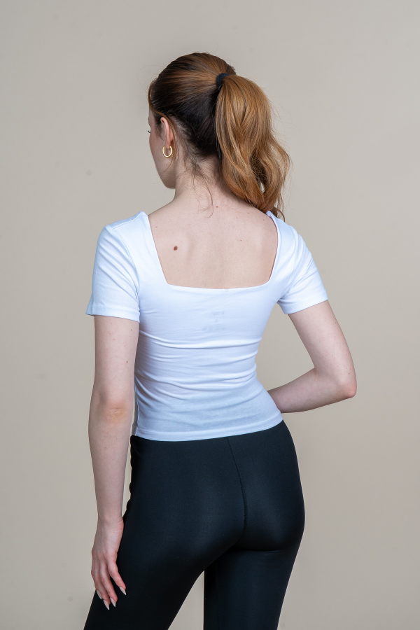COMPAK ÖN ARKA KARE YAKA TSHIRT