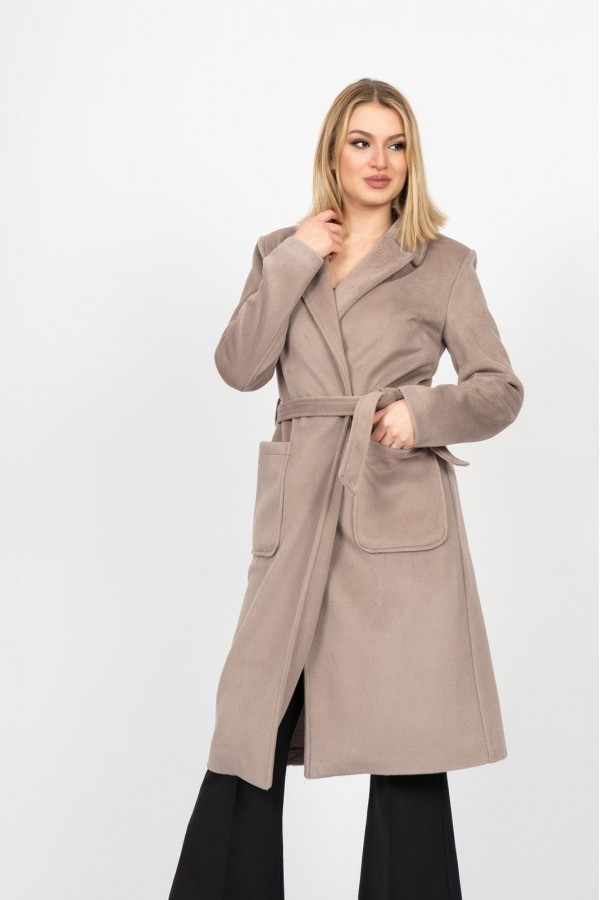 CozyLuxe Belted Long Wool Coat – 2627