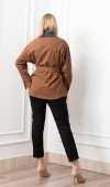 Denim Dream Kuşaklı Oversize Ceket 8624