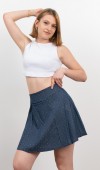 Denim ince Kumaş Taşlı Etek 6794 Denim ince Kumaş Taşlı Etek 6794