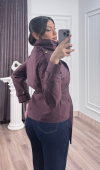 Dik Yaka Reglan Kol Kısa Trençkot – 8646