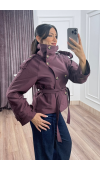 Dik Yaka Reglan Kol Kısa Trençkot – 8646