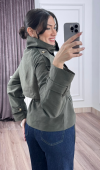 Dik Yaka Reglan Kol Kısa Trençkot – 8646
