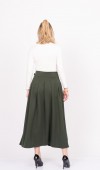 EleganceBelt Slit Skirt – Premium Pileli & Yırtmaçlı Etek 6829