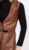 EliteBond Sculpted Leather Vest – 9095