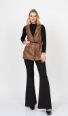 EliteBond Sculpted Leather Vest – 9095