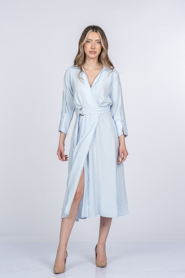 Elvina Modern Kruvaze Kadın Elbisesi 50393