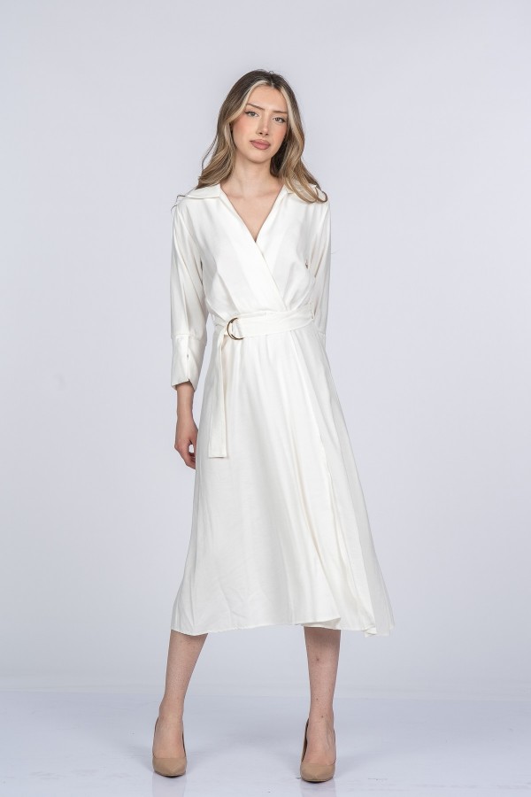 Elvina Modern Kruvaze Kadın Elbisesi 50393