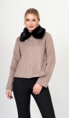 FrostLuxe Fur-Collar Short Coat – 2628 FrostLuxe Fur-Collar Short Coat – 2628