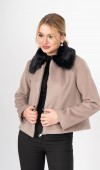 FrostLuxe Fur-Collar Short Coat – 2628 FrostLuxe Fur-Collar Short Coat – 2628