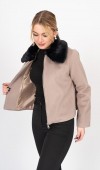 FrostLuxe Fur-Collar Short Coat – 2628 FrostLuxe Fur-Collar Short Coat – 2628