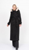 FurHood Luxe Coat – Kürk Detaylı Premium Kaşe Palto 2619