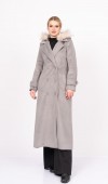 FurHood Luxe Coat – Kürk Detaylı Premium Kaşe Palto 2619