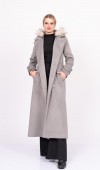 FurHood Luxe Coat – Kürk Detaylı Premium Kaşe Palto 2619